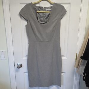 Calvin Klein Light Gray Midi Dress
